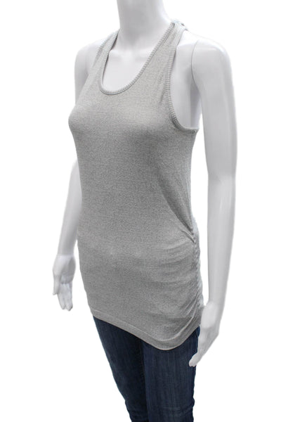 Athleta Women Sleeveless Scoop Neck Basic Tank Gray Pullover Size S