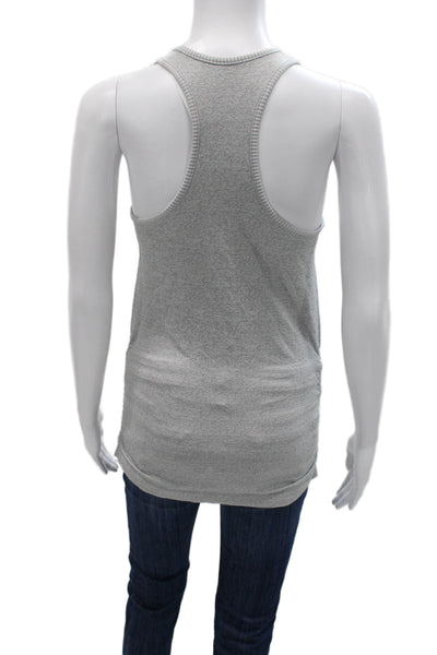 Athleta Women Sleeveless Scoop Neck Basic Tank Gray Pullover Size S