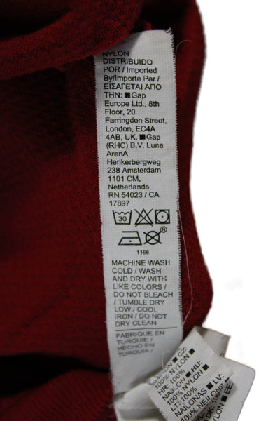 Athleta Women Red Basic Tank Scoop Neck Nylon Sleeveless Size S