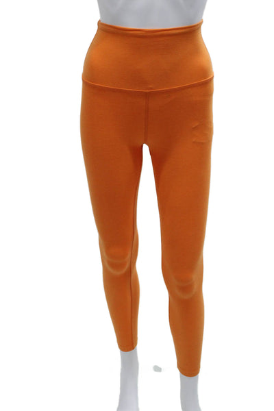 Beyond Yoga Women Orange Solid Polyester Leggings Size XS