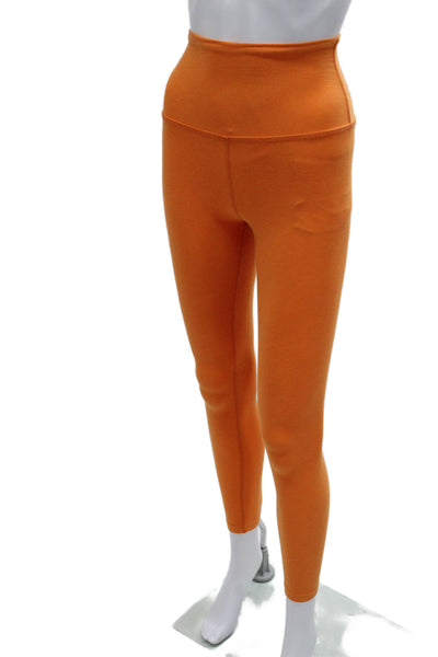 Beyond Yoga Women Orange Solid Polyester Leggings Size XS