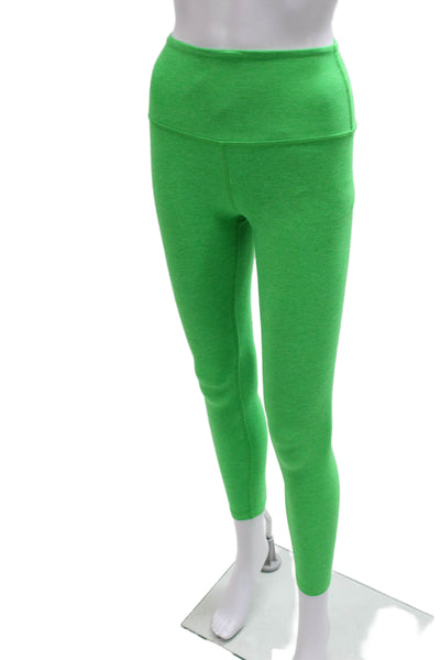 Beyond Yoga Women Ankle Leggings Green Polyester Size XS