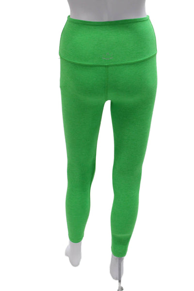 Beyond Yoga Women Ankle Leggings Green Polyester Size XS