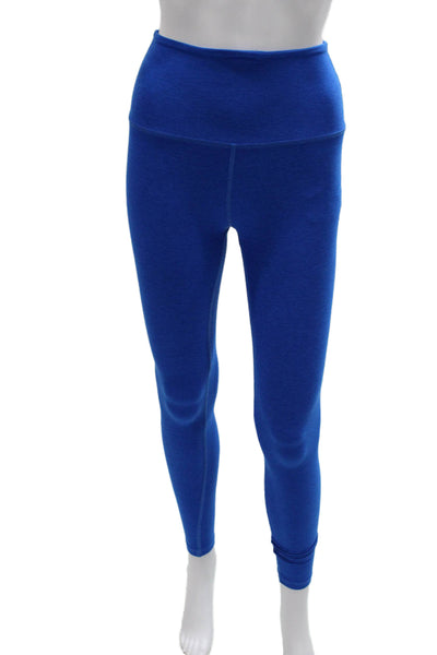 Beyond Yoga Women Ankle Leggings Blue Polyester Solid Size XS