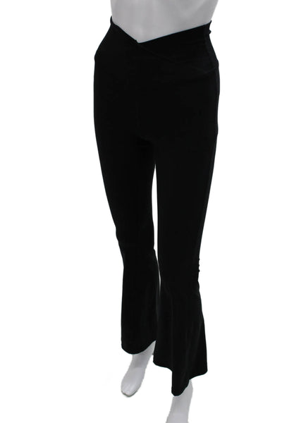Yogalicious Womens Black Polyester Solid Pull On Leggings Size XS