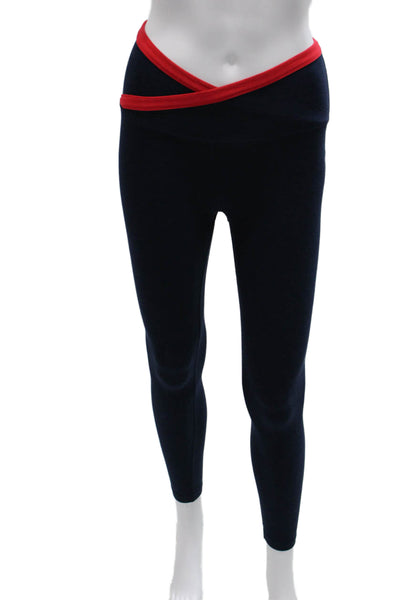 Beyond Yoga Women Ankle Leggings Blue Polyester Size XS
