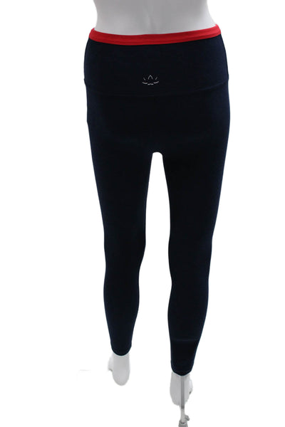 Beyond Yoga Women Ankle Leggings Blue Polyester Size XS