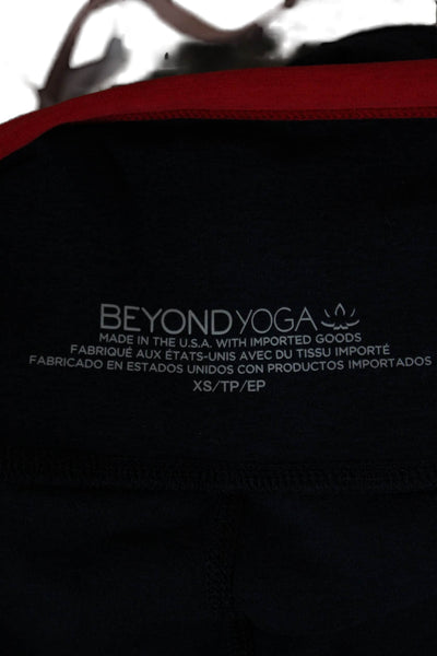 Beyond Yoga Women Ankle Leggings Blue Polyester Size XS
