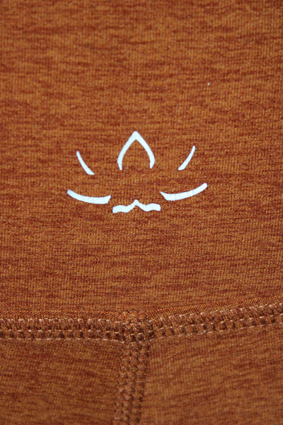 Beyond Yoga Women Ankle Leggings Flecked Brown Polyester Size XS