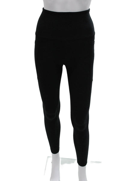 Beyond Yoga Womens Ankle Leggings Black Polyester Pull On Size S