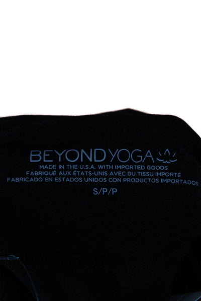 Beyond Yoga Womens Ankle Leggings Black Polyester Pull On Size S
