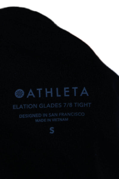 Athleta Women Ankle Leggings Multicolor Flecked Pull On Size S