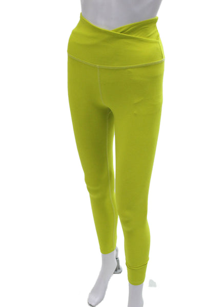 Beyond Yoga Women Ankle Leggings Yellow Polyester Size XS