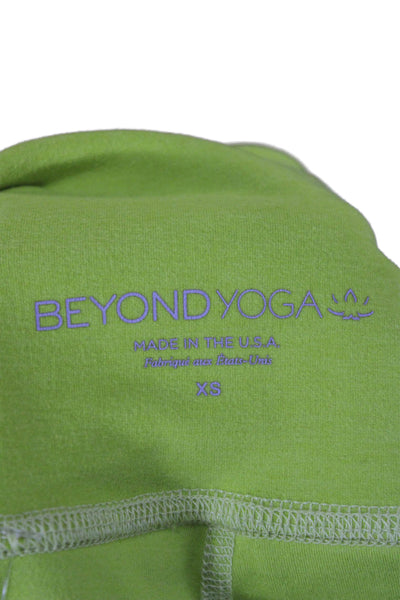 Beyond Yoga Women Ankle Leggings Yellow Polyester Size XS