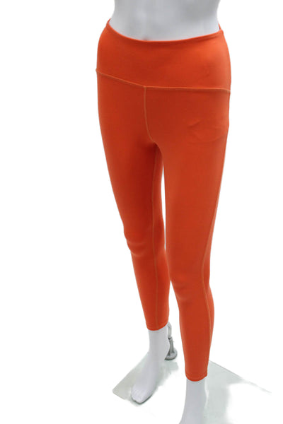 Beyond Yoga Women Ankle Leggings Orange Polyester Size XS