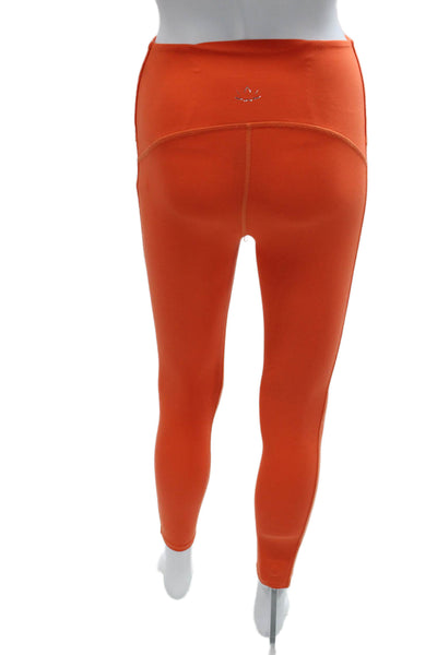 Beyond Yoga Women Ankle Leggings Orange Polyester Size XS