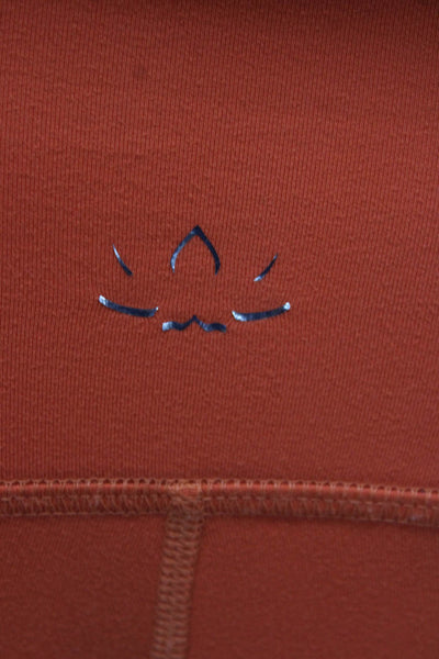 Beyond Yoga Women Ankle Leggings Orange Polyester Size XS