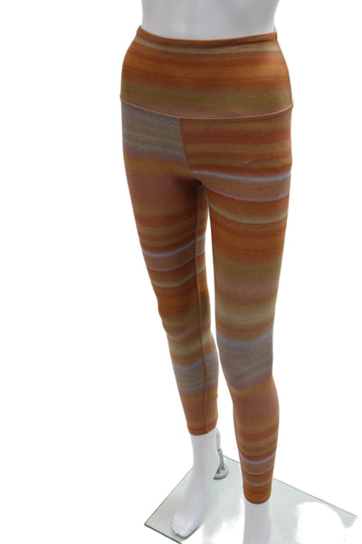 Beyond Yoga Women Ankle Striped Multicolor Polyester Leggings Size S
