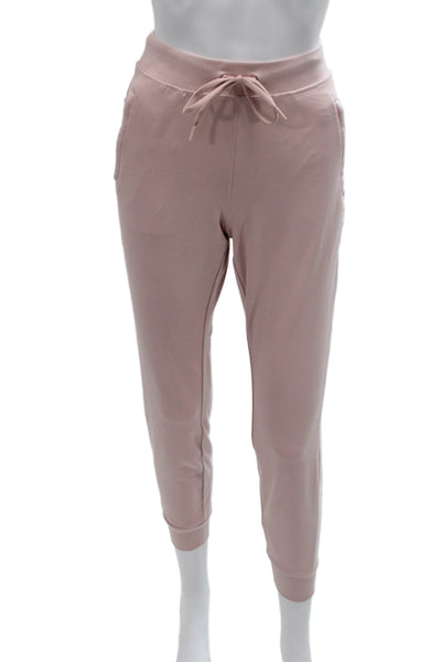 Yogalicious Women Jogger Pants Pink Polyester Drawstring Size S