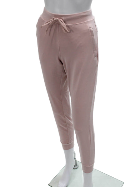 Yogalicious Women Jogger Pants Pink Polyester Drawstring Size S