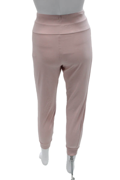 Yogalicious Women Jogger Pants Pink Polyester Drawstring Size S