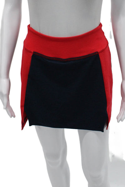 Beyond Yoga Women Athletic Red Colorblock Polyester Skort Size XS