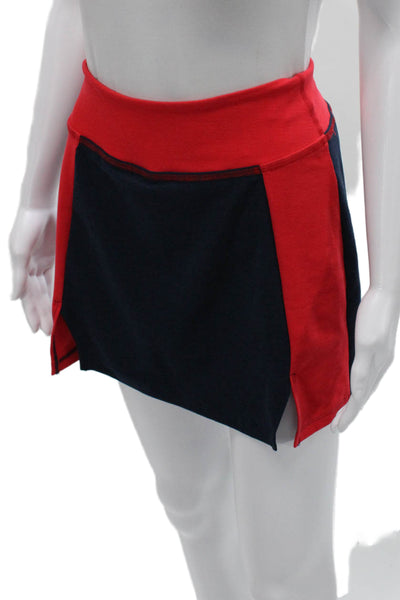 Beyond Yoga Women Athletic Red Colorblock Polyester Skort Size XS