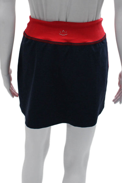 Beyond Yoga Women Athletic Red Colorblock Polyester Skort Size XS