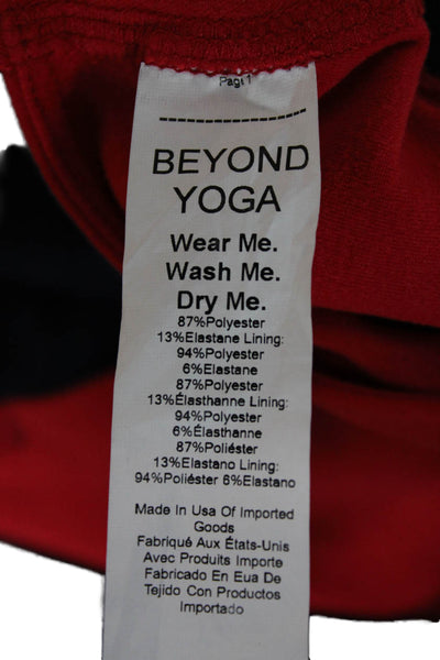Beyond Yoga Women Athletic Red Colorblock Polyester Skort Size XS