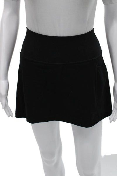 Athleta Women Athletic Black Pull On Short Skort Solid Size XS