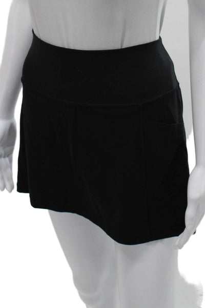 Athleta Women Athletic Black Pull On Short Skort Solid Size XS