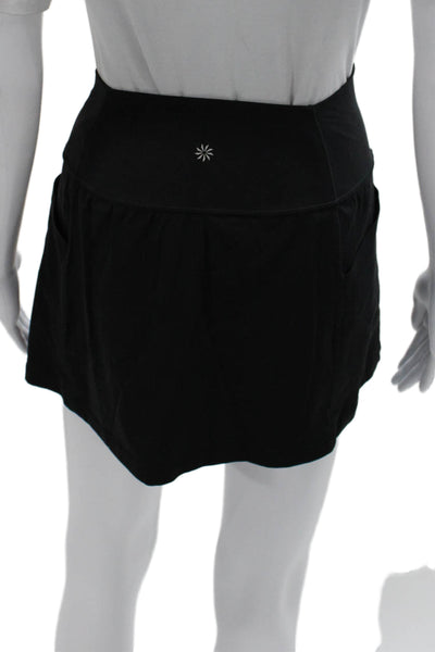 Athleta Women Athletic Black Pull On Short Skort Solid Size XS