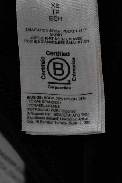 Athleta Women Athletic Black Pull On Short Skort Solid Size XS