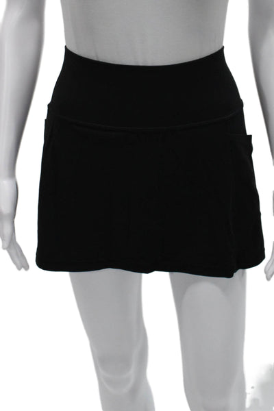 Athleta Womens Athletic Black Skort Short Polyester Size XS