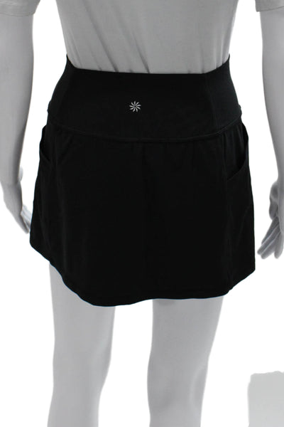 Athleta Womens Athletic Black Skort Short Polyester Size XS