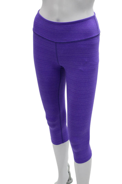 Beyond Yoga Women Purple Flecked Capri Leggings Polyester Size XS