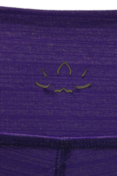 Beyond Yoga Women Purple Flecked Capri Leggings Polyester Size XS