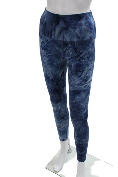 Beyond Yoga Womens Blue Tie Dye Ankle Leggings Polyester Pull On Size S