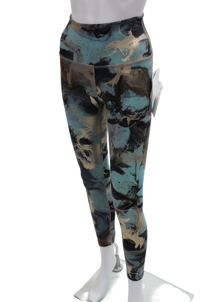 Beyond Yoga Womens Multicolor Abstract Nylon Blend Ankle Leggings Size XS