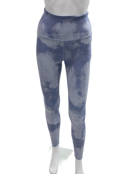 Beyond Yoga Womens Ankle Tie Dye Blue Polyester Leggings Size XS