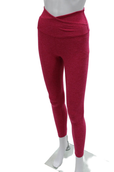 Beyond Yoga Womens Ankle Leggings Pink Polyester Solid Size XS