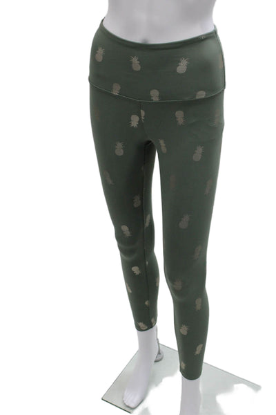 Beyond Yoga Womens Pineapple Green Ankle Leggings Polyester Size XS