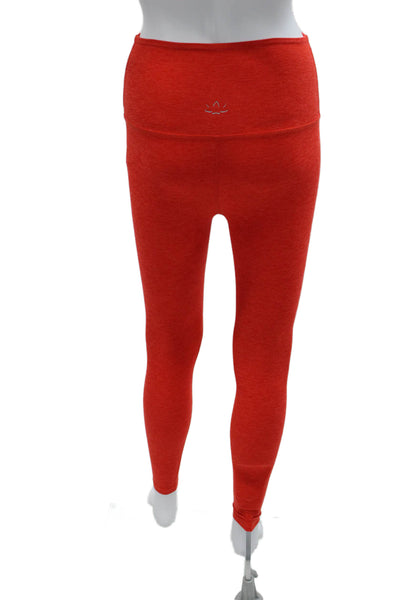 Beyond Yoga Women Ankle Leggings Red Polyester Solid Size XS