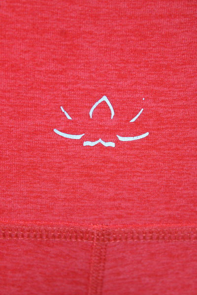 Beyond Yoga Women Ankle Leggings Red Polyester Solid Size XS