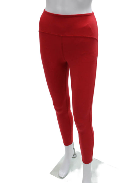 Beyond Yoga Women Ankle Red Polyester Solid Leggings Size XS