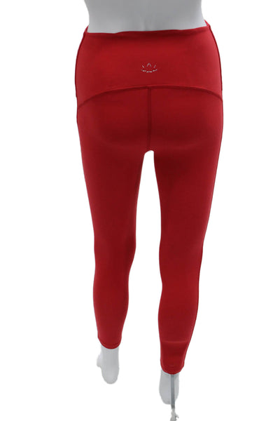 Beyond Yoga Women Ankle Red Polyester Solid Leggings Size XS