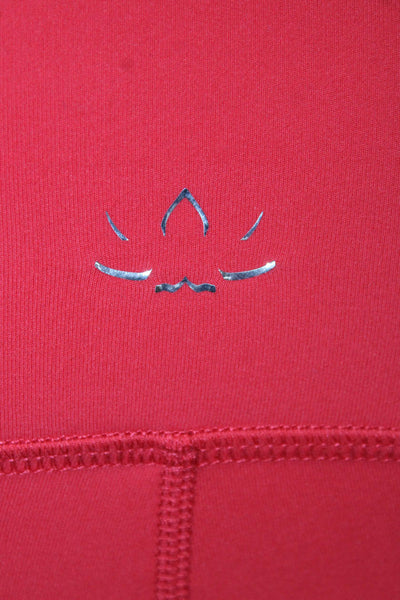 Beyond Yoga Women Ankle Red Polyester Solid Leggings Size XS