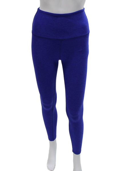 Beyond Yoga Women Ankle Leggings Blue Polyester Solid Size XS