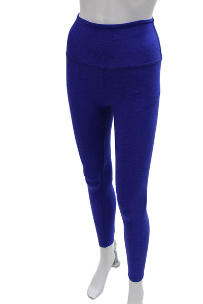 Beyond Yoga Women Ankle Leggings Blue Polyester Solid Size XS