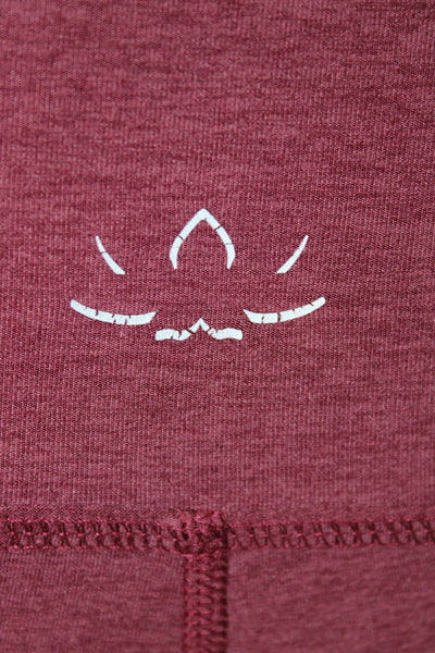 Beyond Yoga Womens Ankle Leggings Red Polyester Size XS